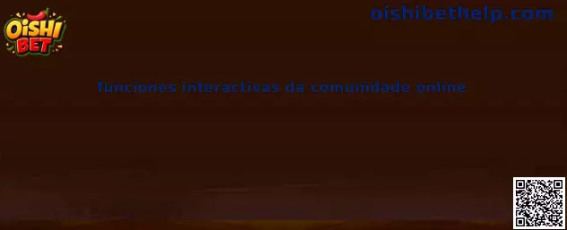 Funciones interactivas da comunidade online